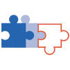 An illustration of three puzzle pieces.