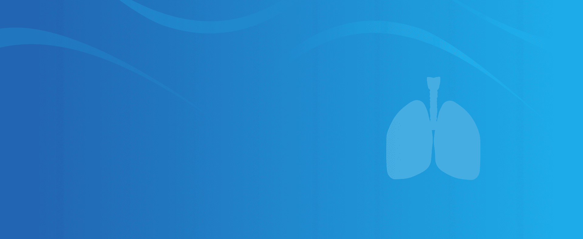 pair of lungs icon on a blue background