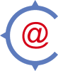 The @ sign surrounded by three-quarters of a circle.