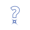 Frequently asked questions icon of question mark with Optune Lua spark logo.