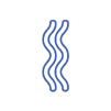 Icon of two wavy lines in parallel