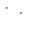 United States map icon with a dotted line connecting two locations.