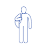Silhouette of a person indicating daily use of TTFields