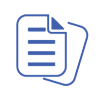 Document pages icon representing TTFields patient notes or logs