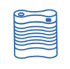 Everyday wearable medical device icon in line art style