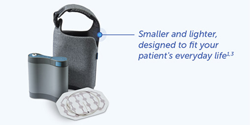 The second generation Optune Lua™ system is designed to fit into your patient's everyday life